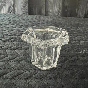Vintage 24% Lead Crystal 6-sided Candle Holder